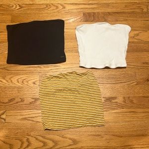 Holister and American Eagle tube top set